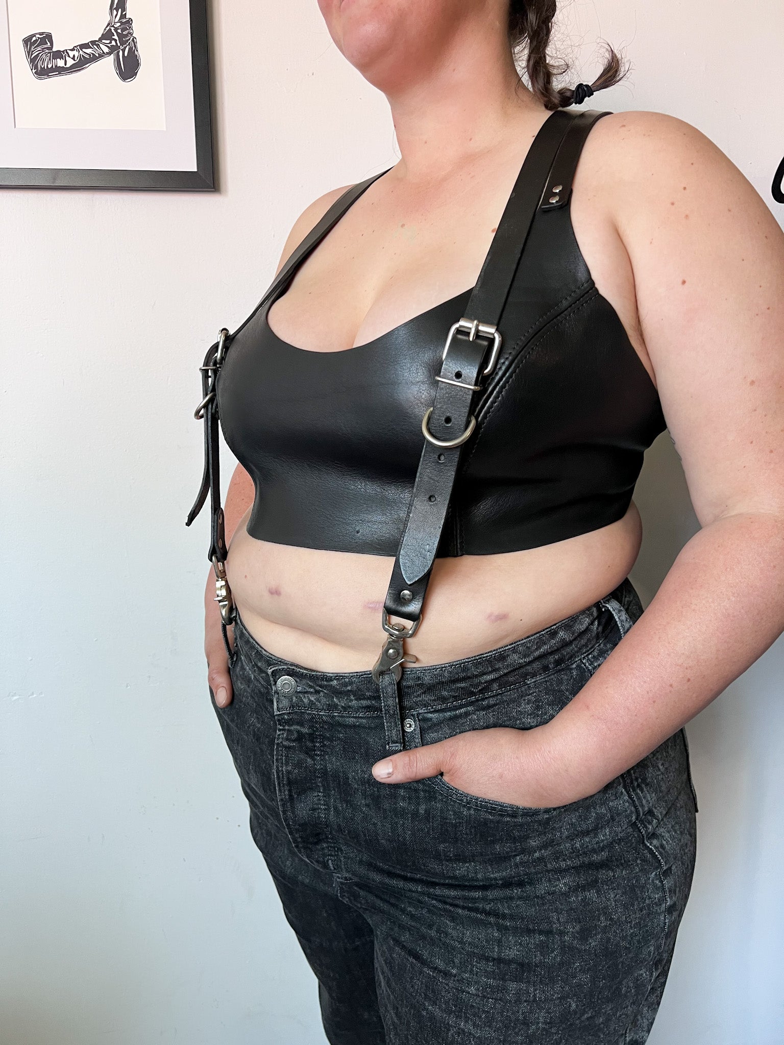Leather Crop Top – Agate Leather