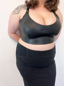 Leather Crop Top