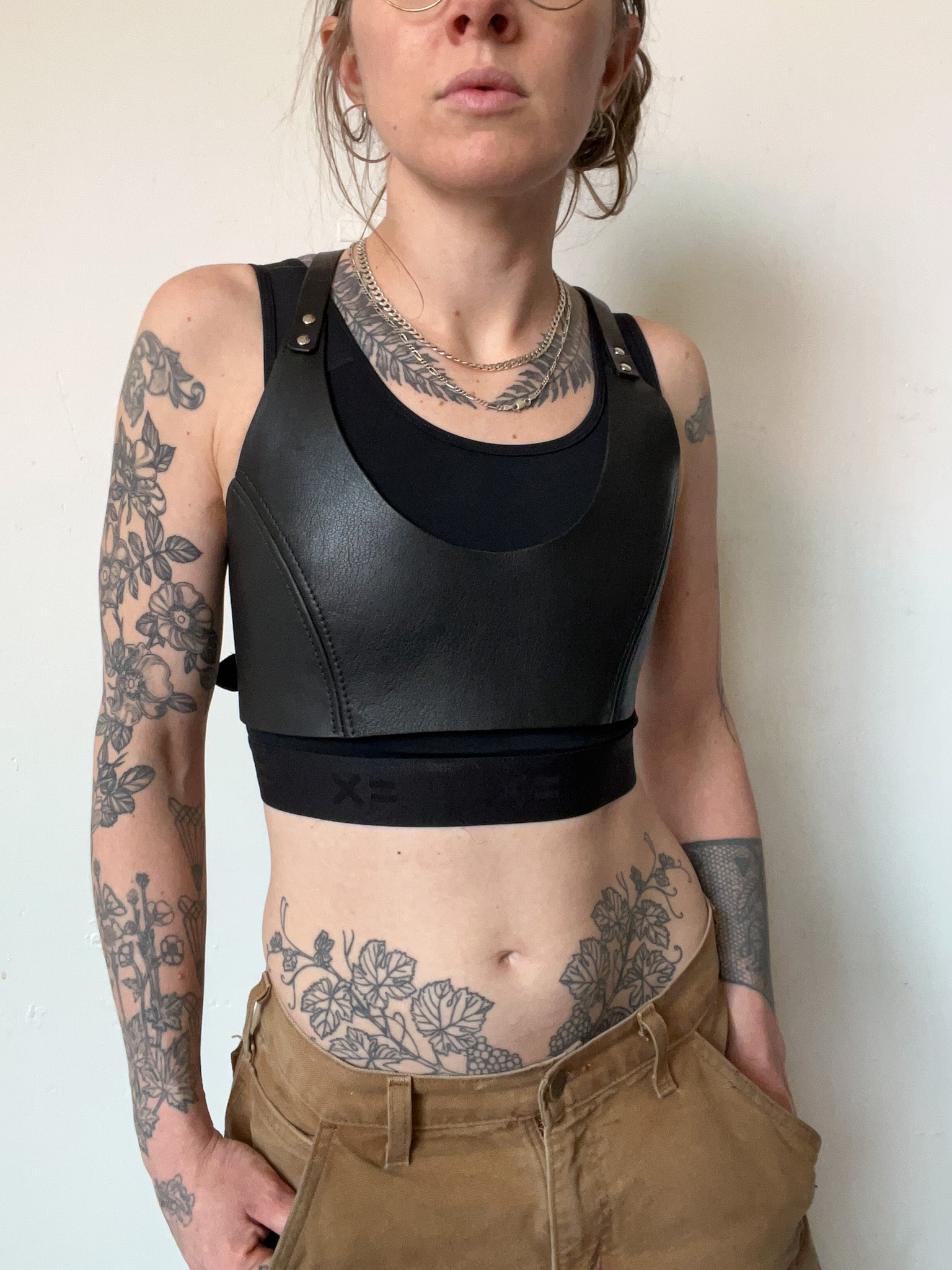 Leather Crop Top