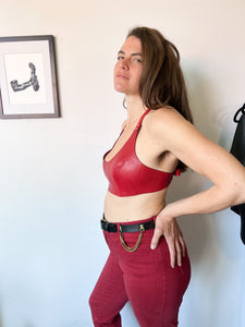 Red Leather Top